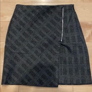 Loft beautiful lined grey/black skirt. A-line.4